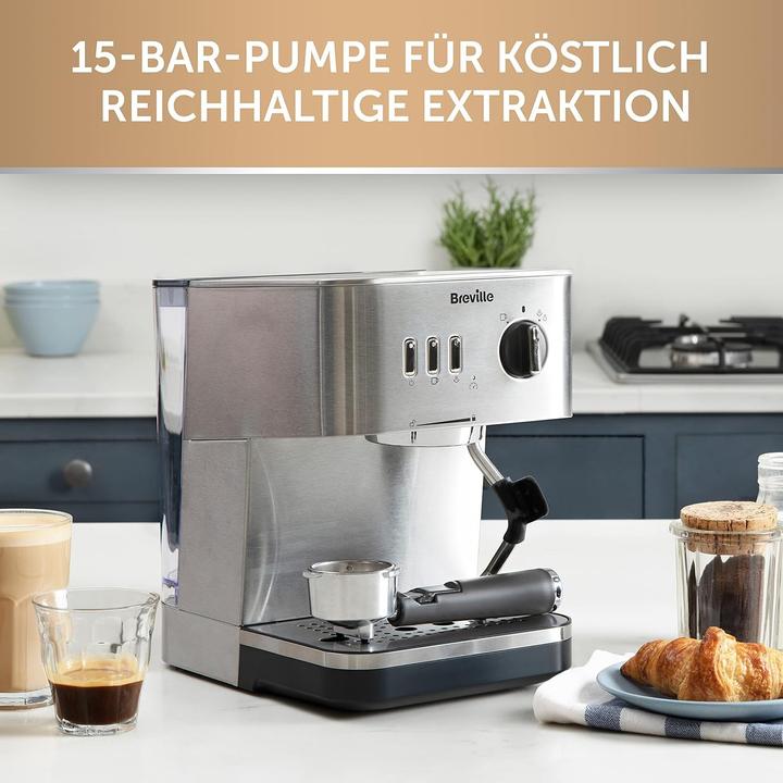 Actual product image Breville Automatic espresso machine with steam nozzle for cappuccino and latte