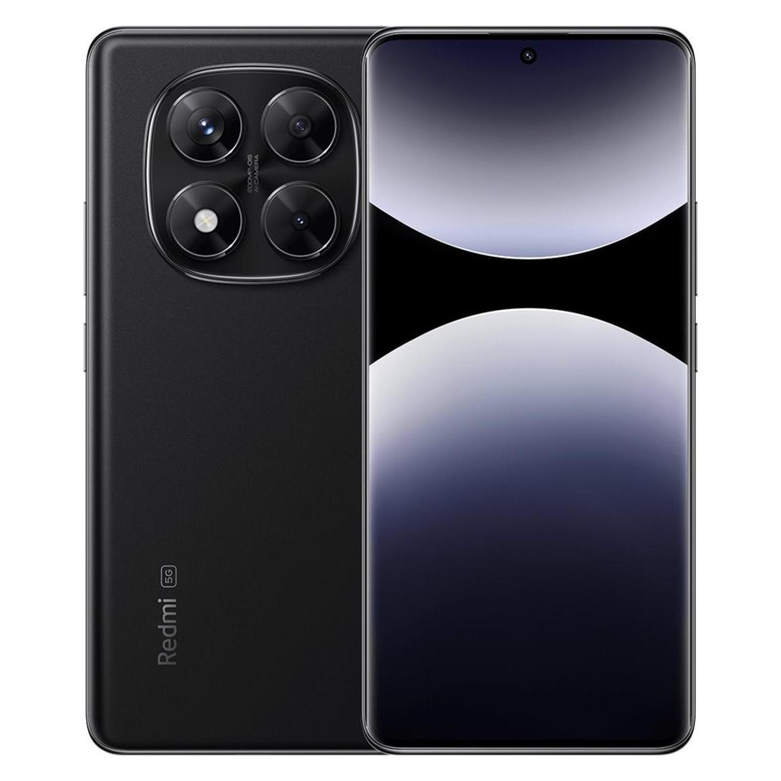 Xiaomi Redmi Note 14 Pro 5G (256 GB, Midnight Black, 6.67", Dual SIM, 5G), Smartphone, Schwarz
