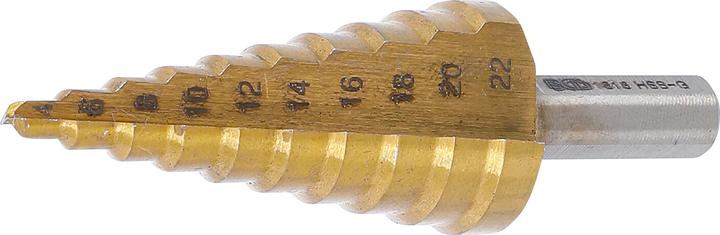 Actual product image BGS Step drill (6 mm, 12 mm, 14 mm, 22 mm, 16 mm, 10 mm, 18 mm, 8 mm, 20 mm, 4 mm)