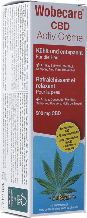 Produktbild Wobecare CBD Activ Creme Creme (1 x, 100 ml, 126 g)