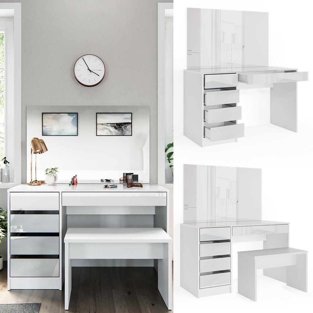 Thumbnail - Vicco, Schminktisch, Sherry mit Hocker (120 x 75 x 55 cm)