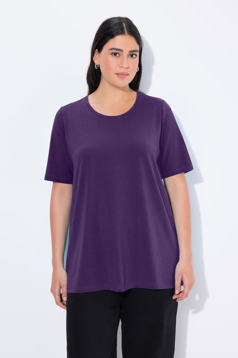 Actual product image Ulla Popken Essential Round Neck Stretch Tee (54)
