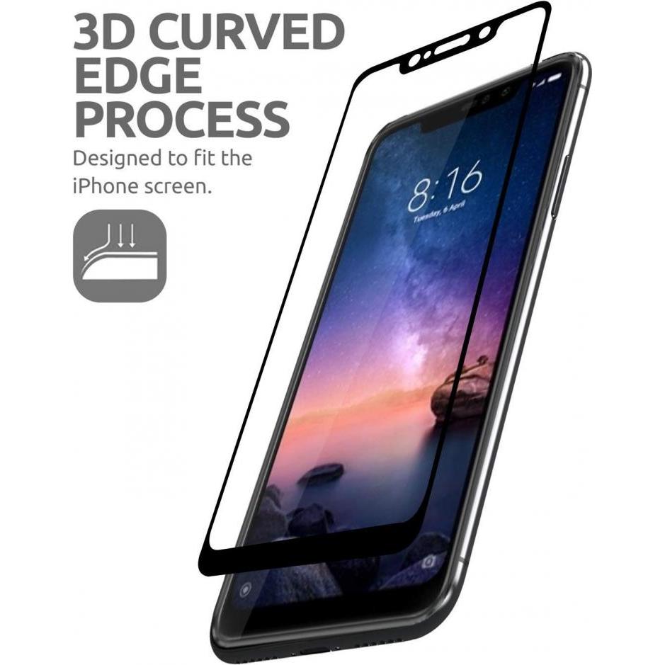 Screenguard Xiaomi Redmi Note 6 Pro Full Screen Panzerglas Schutzfolie 2.5D 9H (1 Stück, Xiaomi Redmi Note 6 Pro), Smart...