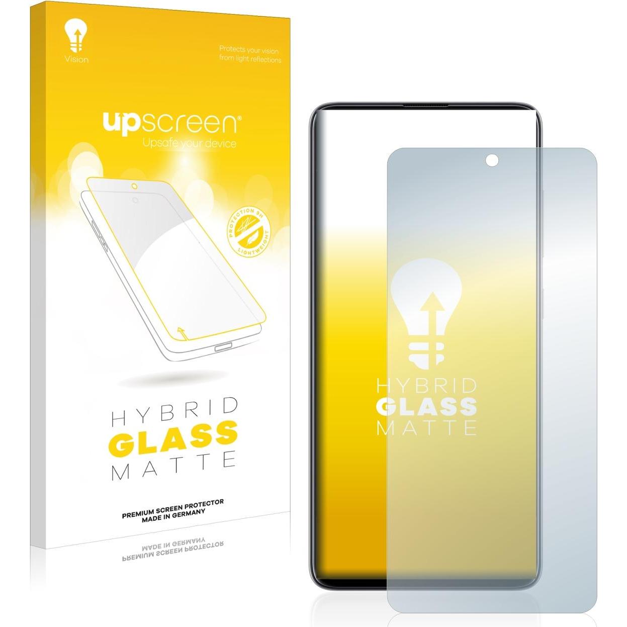 upscreen Reflection Shield Panzerglasfolie Matt (1 Stück, Samsung Galaxy A51 5G), Smartphone Schutzfolie, Grau