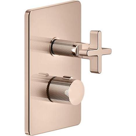 Gessi, Badarmatur, Inciso Dusche Fertigmontageset, für UP-Thermostatmischer, Ausgang links und rechts, UPK 09269