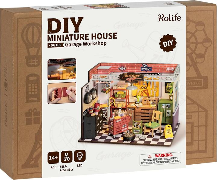 Actual product image Rolife Garage Workshop - Miniature house