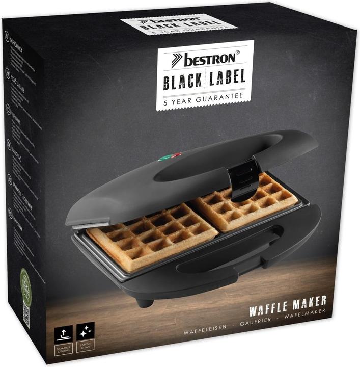 Productafbeelding Bestron Belgisch wafelijzer, zwart