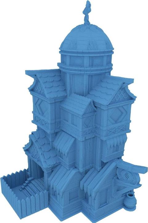 Produktbild Feldherr Würfelturm Cat Folk himmelblau 3D-gedruckt, modular, abnehmbares Dach (Kunststoff)