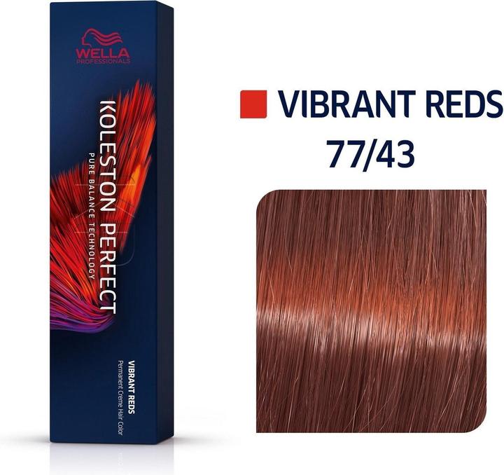 Produktbild Wella Koleston Perfect Me+ Vibrant Reds (77/43 mittelblond intensiv rot-gold)