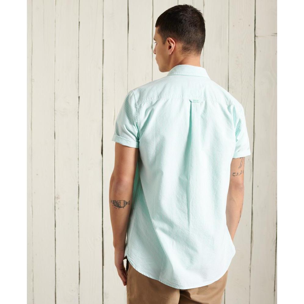 Thumbnail - Superdry, Herren, Hemd, klassisches hemd oxford university en coton bio, Grün, (XL)