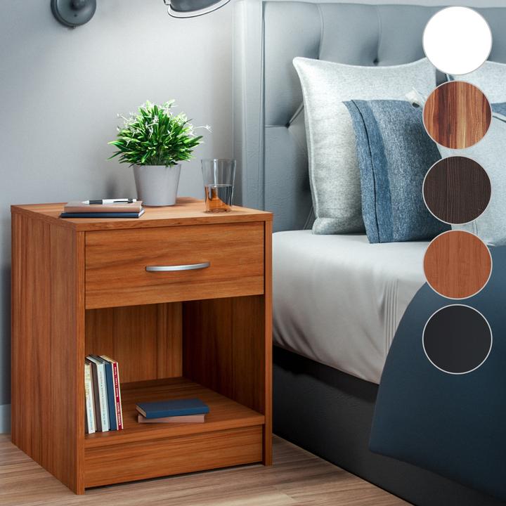 Actual product image Casaria Nightstand (50 x 40 x 35 cm)