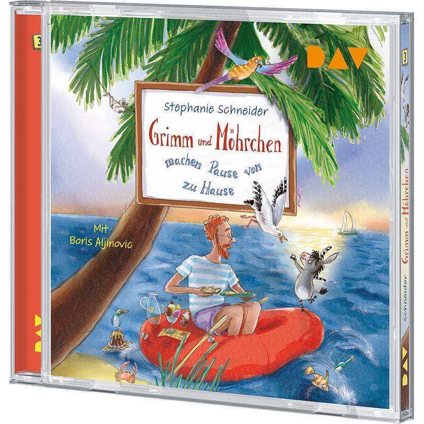 Thumbnail - Grimm und Möhrchen machen Pause von Zuhause (Teil 3), Hörbücher von Stephanie Schneider, Boris Aljinovic, Stefanie Schar...