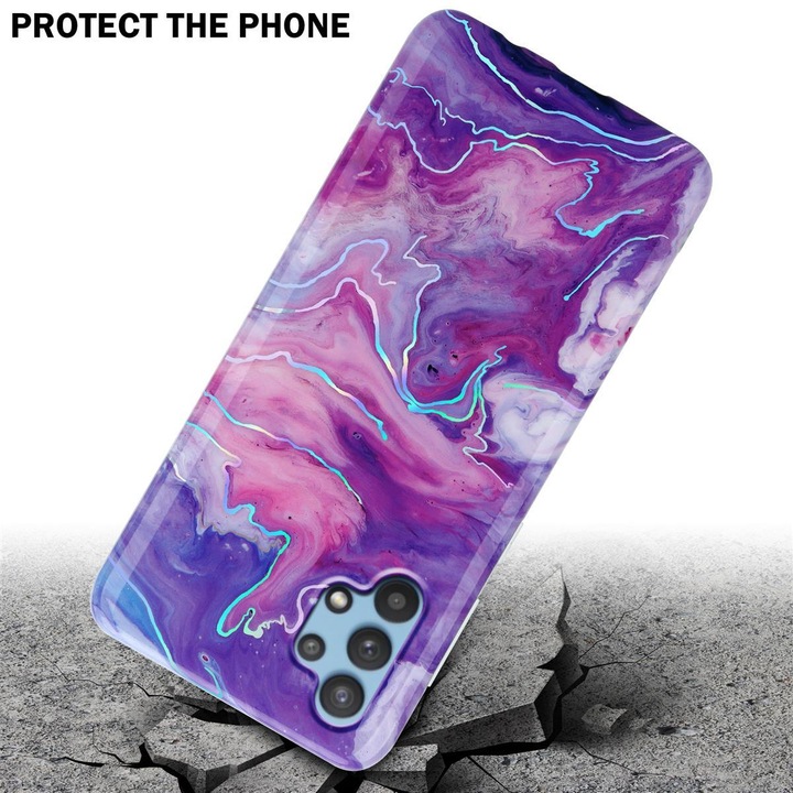 Produktbild Cadorabo IMD TPU Bunter Marmor Cover (Samsung Galaxy A32 5G)