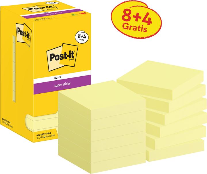Actual product image Post-it Super Sticky (7.6 x 7.6 cm)