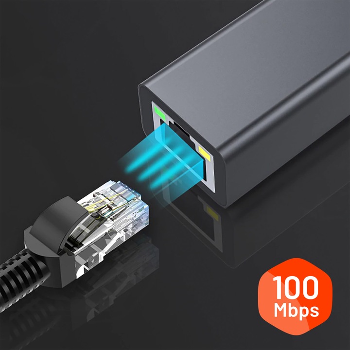 Actual product image Avizar Micro USB / RJ45 Universal Ethernet Adapter 100Mbps