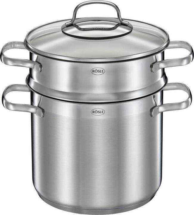 Produktbild Rösle Pastapan mit Deckel, 20 cm - Rã'ssle |Eleganz (4004293131539) (20 cm, Pfannenset + Topfset, Edelstahl)
