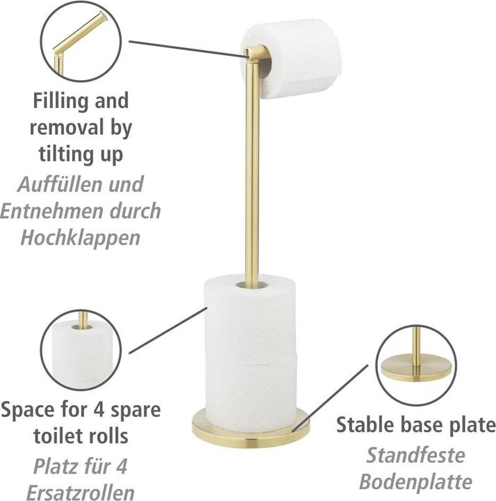 Actual product image Wenko Stand toilet roll holder