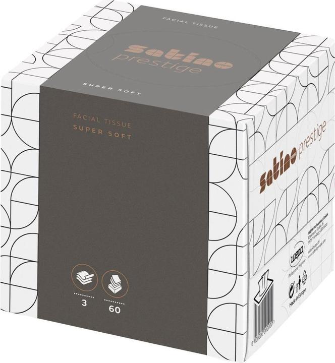 Actual product image Wepa Satino by prestige cosmetic tissues in the cube box I Premium I supersoft I skin-friendly I Gro