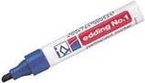 Produktbild Edding No.1 Permanent-Marker Blau Meissel (10x)