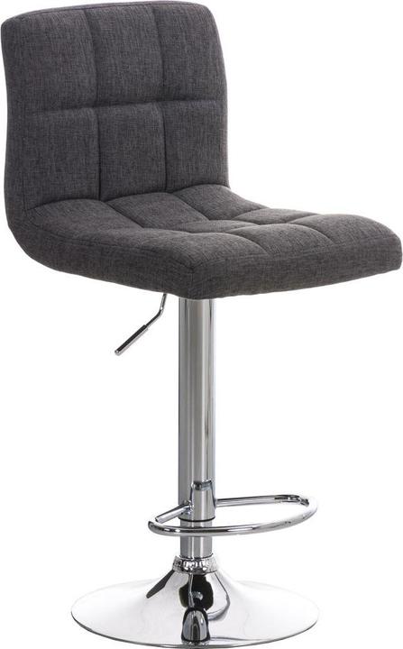 Produktbild Swisshandel24 Barhocker Peru STOFF, hellgrau