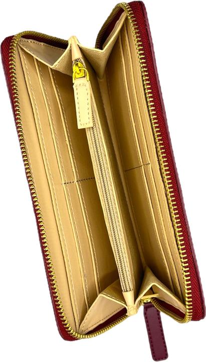 Actual product image Ikon Sweden Kivik apple leather zip wallet large