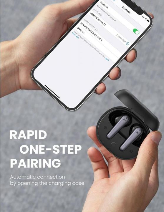 Produktbild Ugreen HiTune T1 True Wireless Earbuds (ANC, 24 h, Kabellos)