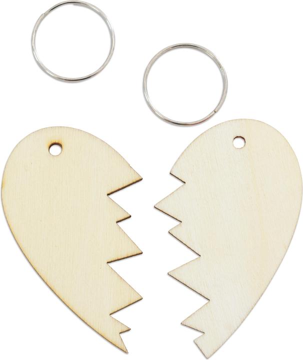 Actual product image Sunnysue Keychain Half Hearts