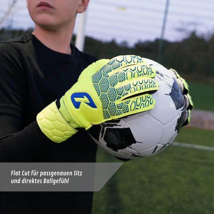 Produktbild Catch & Keep Fussballhandschuhe Fly Kids Yellow Soul Gr. 4 Torwart Goalie Handschuhe (4)