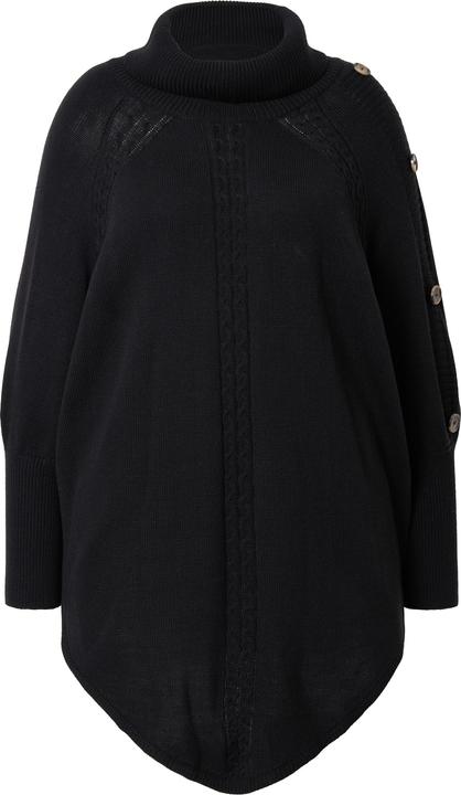 Produktbild Miamoda Pullover, Poncho-Style, Zopfmuster, Zipfelsaum (46, 48)