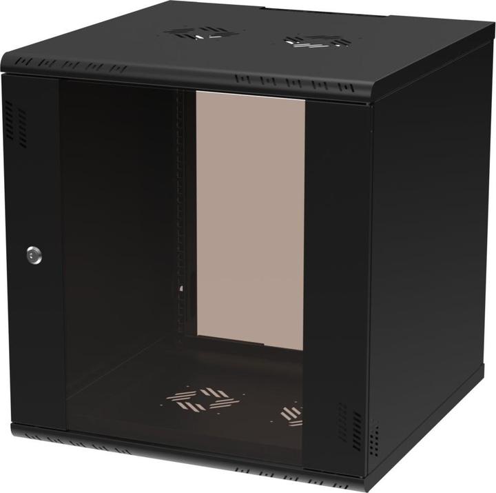 Actual product image Extralink PREMIUM 12U 600X600 WALL-MOUNTED RACKMOUNT CABINET BLACK (12 RU)
