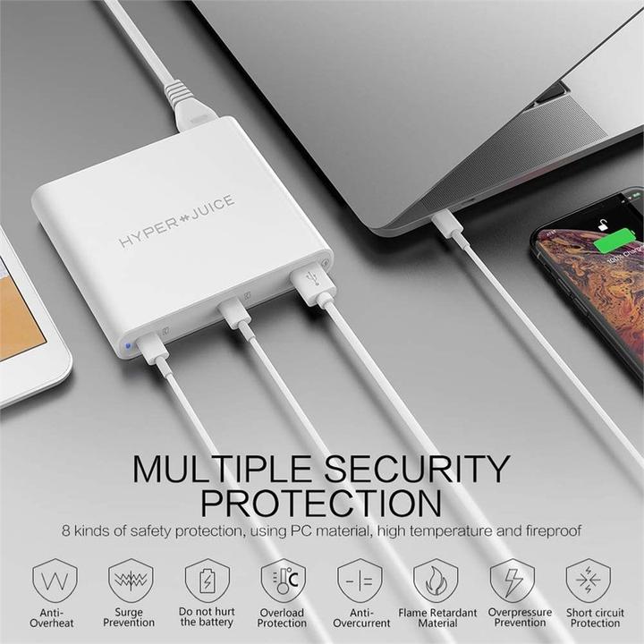Image du produit Hyper Alimentation électrique Hyperjuice Dual USB-C/USB-A (87 W)