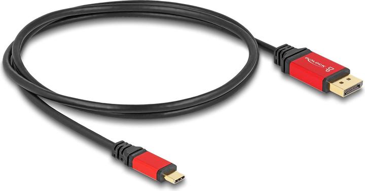 Image du produit Delock Câble USB Type-C™ vers DisplayPort (DP Alt Mode) 8K 30 Hz avec fonction HDR 1 m rouge (1 m, USB Type C, 1.4)