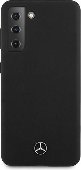 Productafbeelding Mercedes MEHCS21MSILBK S21 + G996 zwart / zwarte stevige siliconen lijn (Samsung Galaxy S21+)