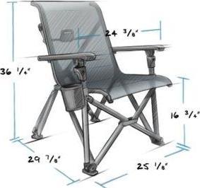 Produktbild Yeti ® Camping Stuhl Trailhead - Navy
