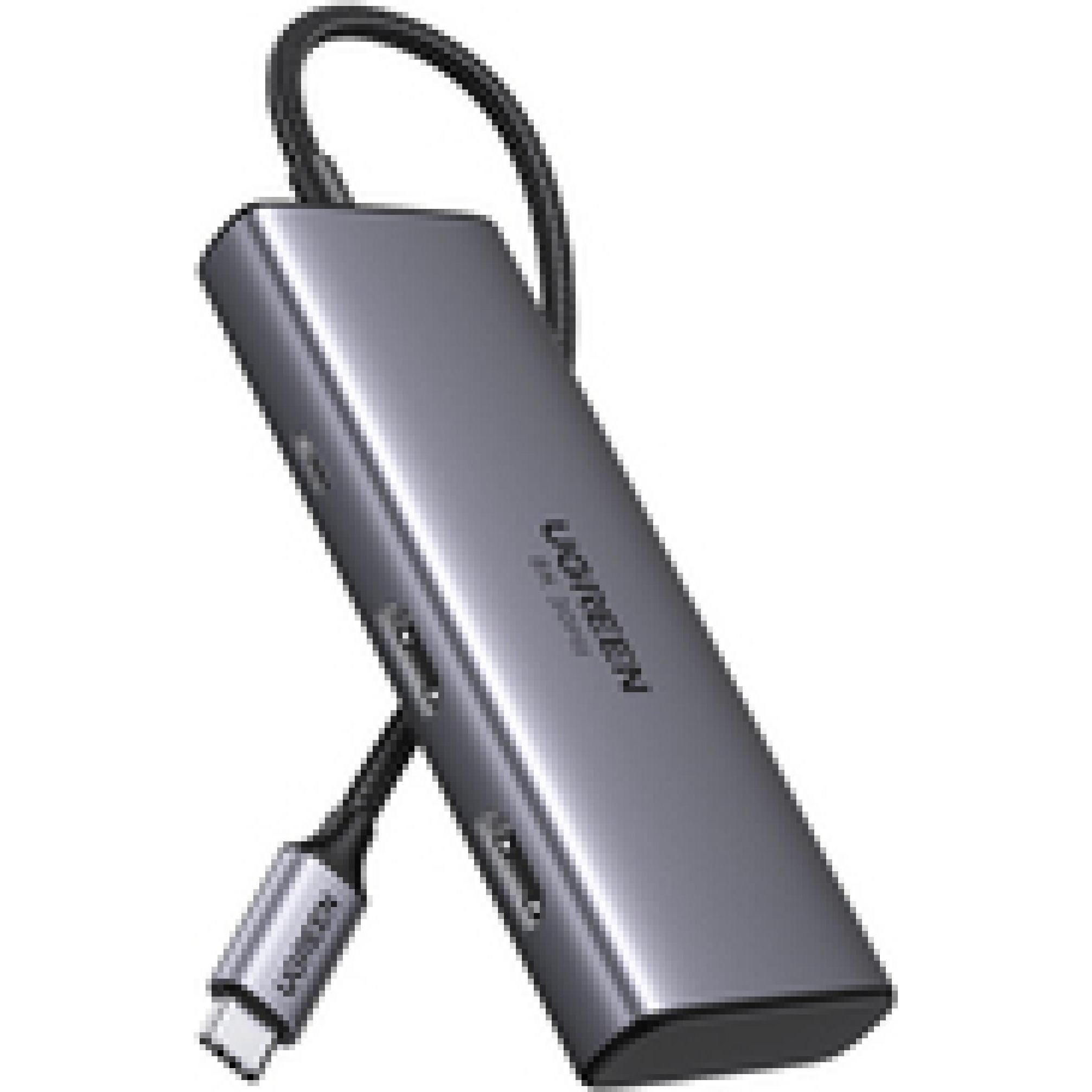 Ugreen CM498 (USB-C, 6 Ports), Dockingstation + USB Hub, Grau