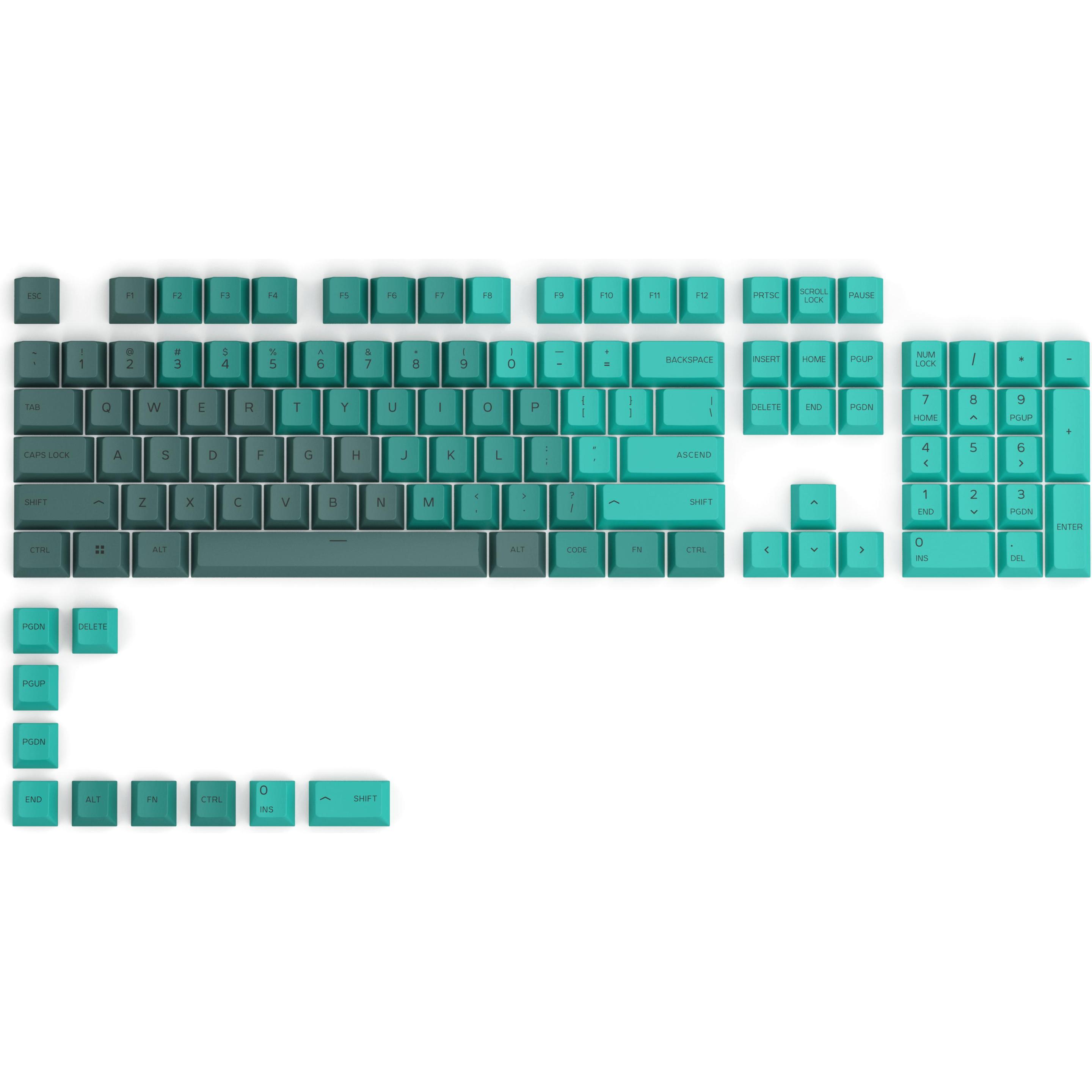 Glorious PC Gaming Race Gpbt, Keycaps, Grün, Türkis