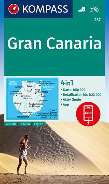 Kompass Karte Gran Canaria