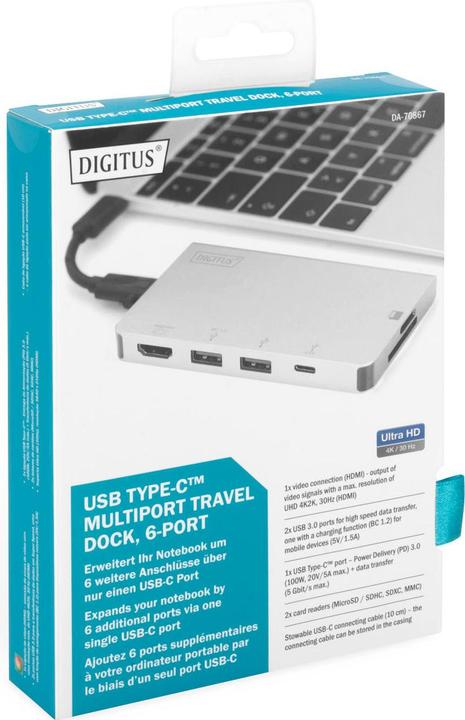 Produktbild Digitus DA-70867 (USB-C, 5 Ports)
