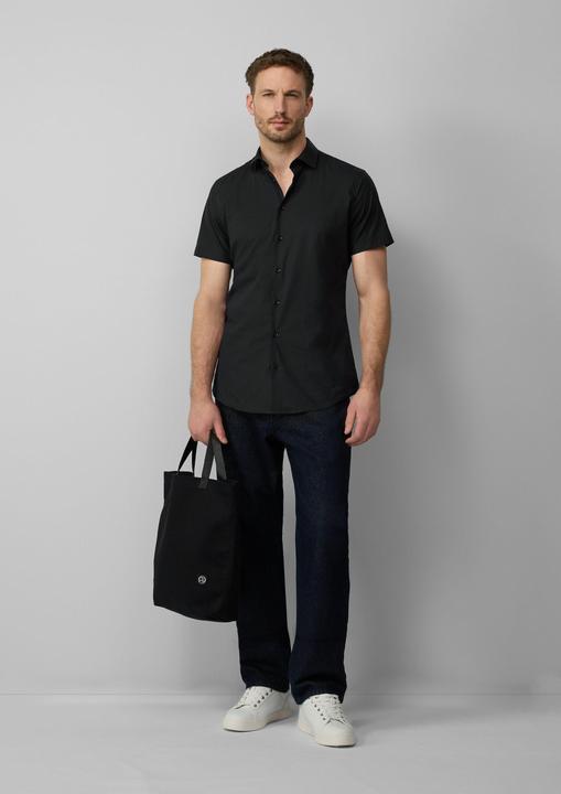 Actual product image S.Oliver Hemd Tailored Fit: Feines Kurzarm-Hemd aus hochwertigem Baumwollstretch (40)