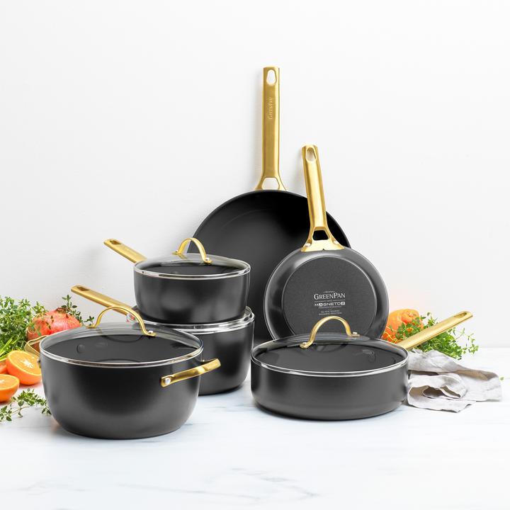 Actual product image Greenpan Pan (Frying pan, Pan set + pot set, Aluminium, 28 x 36.50 cm)