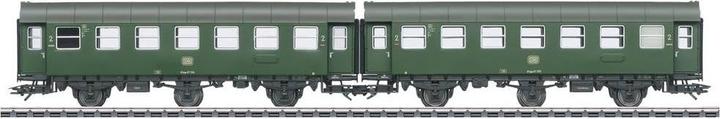Märklin 43186 H0 Paire de voitures transformées 2ème classe de la DB (Piste H0)