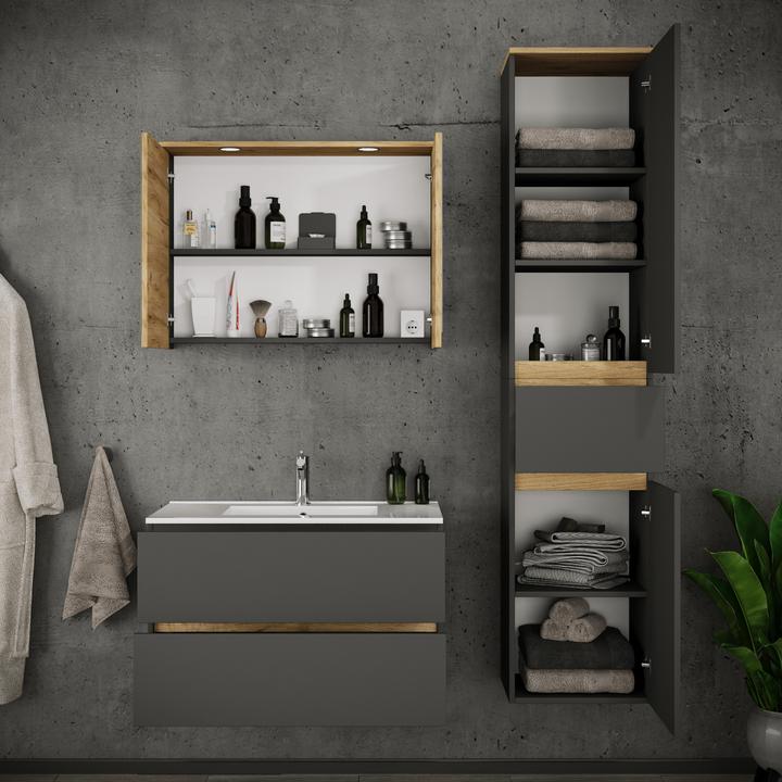 Produktbild VCM Badmöbel-Set mit Waschbecken Cosila-I 81