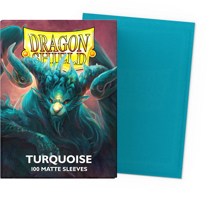 Actual product image Arcane Tinman Dragon Shield Sachets Standard Matte Turquoise Atebeck