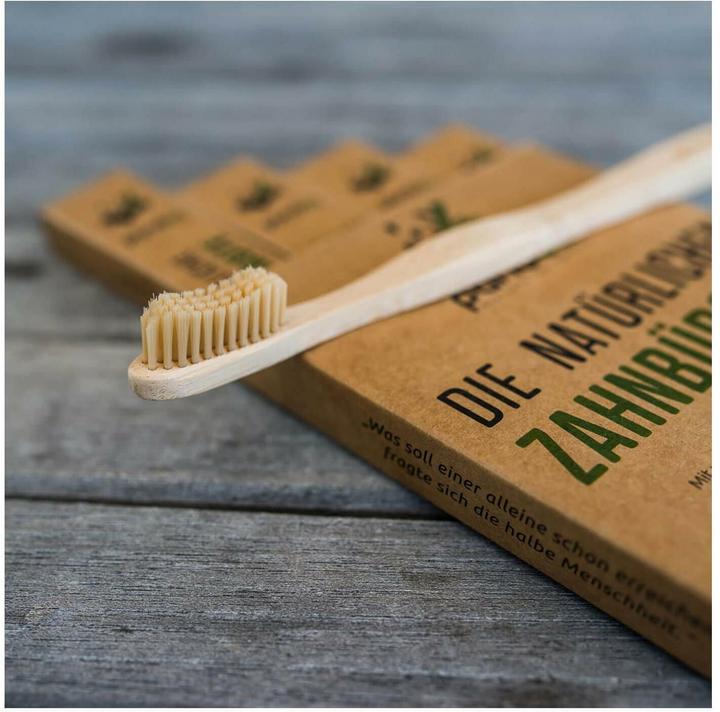 Actual product image Pandoo Bamboo toothbrush 4pcs (Medium, 4x)