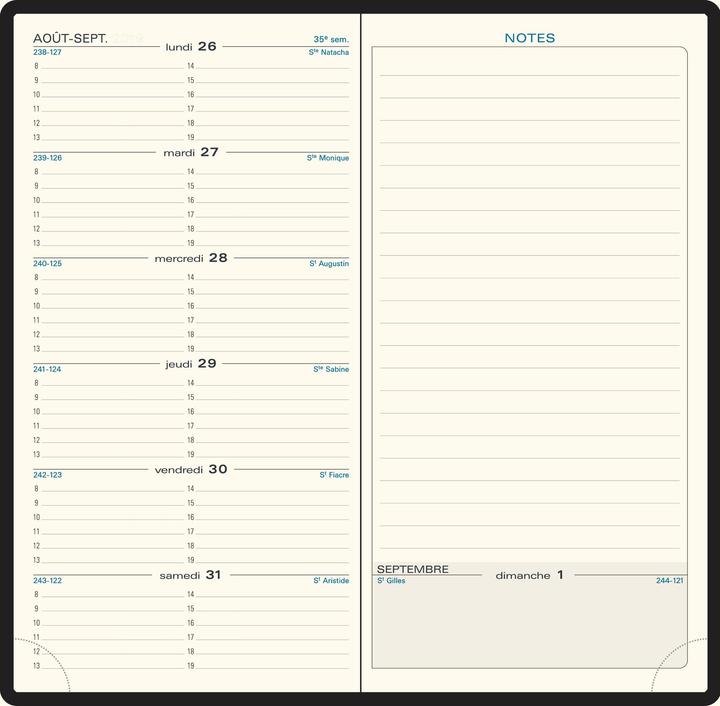 Produktbild Exacompta Agenda Espace 17 Winner (9 x 17 cm)