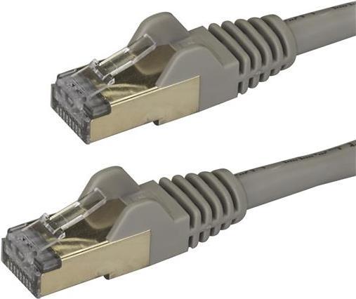 Actual product image StarTech Patch Cable Cat6a 0.5m Grey (STP, CAT6a, 0.50 m)