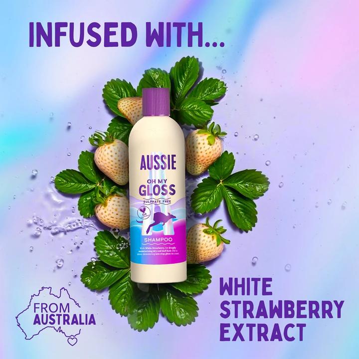 Produktbild Aussie OhMyGlossShampoo -300ml (Flüssiges Shampoo, 300 ml)