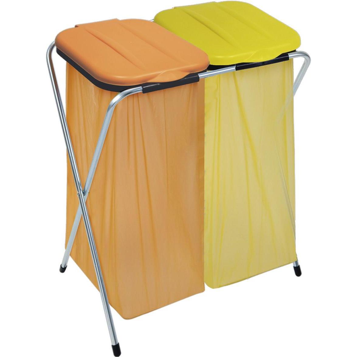 Thumbnail - Masta Ecofix Müllsackständer 2-fach mit Deckel für Müllsäcke von 60 - 130 Liter, Abfalleimer