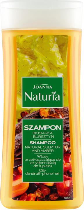 Actual product image Joanna Naturia Shampoo with Natural Sulfur and Amber 200ml (200 ml, Liquid shampoo)