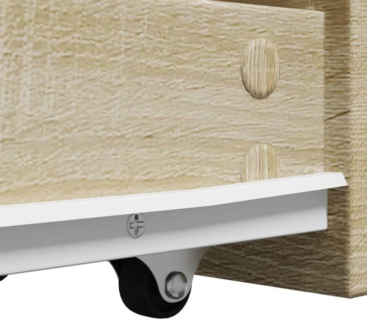 Image du produit vidaXL Armoire de salle de bain Étroite avec roulettes